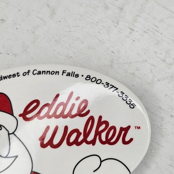 Eddie Walker Santa Claus Button Pin Christmas Midwest Cannon Falls - Picture 4 of 7